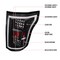 Spec-D Tuning Ford F150 Tail Lights- All Black Housing With Clear Lens 18-20 LT-F15018JMLED-TM - alternate 6